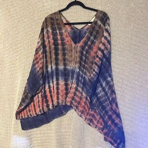 Love Stich Tie-dye, orange and black cover-up